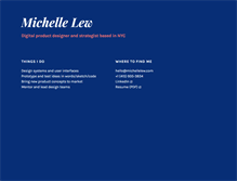 Tablet Screenshot of michellelew.com
